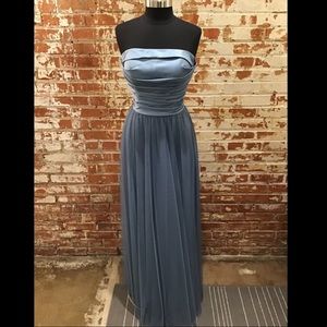 Blue Gray Tulle Dress